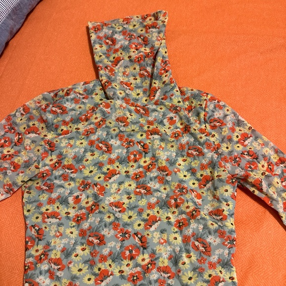 GANNI floral high collar top - Picture 2 of 3